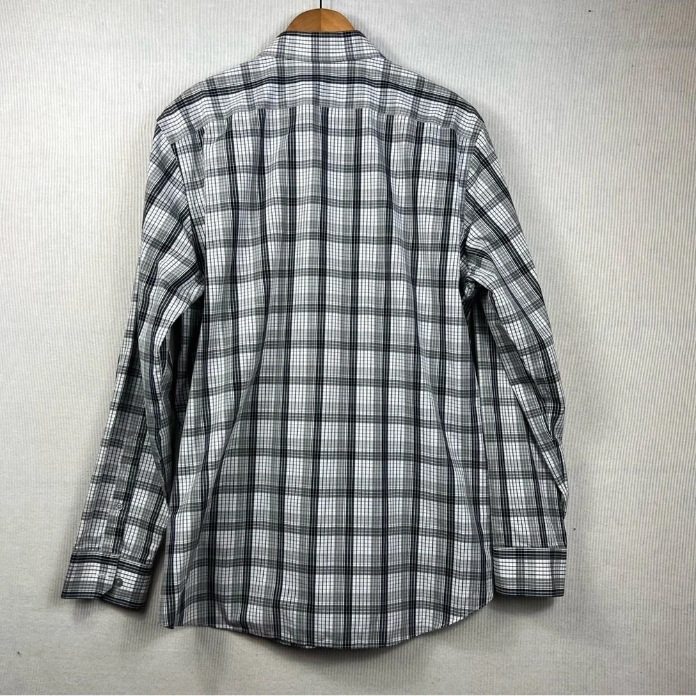 Banana Republic Men’s Large Camden Fit Non-Iron Button Front Shirt Checkered